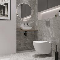 Унитаз подвесной Lauter Vortex 2110830 + TECE Kit 9400412 с кнопкой (хром) - Изображение №8 — Chaika Market
