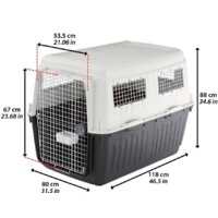 Переноска Ferplast Atlas 80 Professional 73075021 (серый/черный) - Изображение №3 — Chaika Market