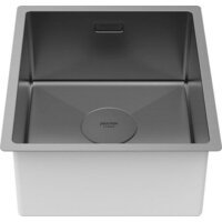 Кухонная мойка Paulmark Next 38 UNI PM213844-GM (черный/вороненая сталь) - Изображение №2 — Chaika Market