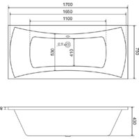 Ванна Lauter Belgravia 170x75 21110170 (с каркасом) - Изображение №8 — Chaika Market
