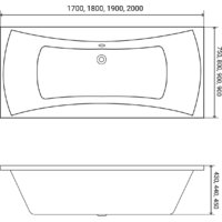 Ванна Lauter Belgravia 170x75 21110170 (с каркасом) - Изображение №9 — Chaika Market