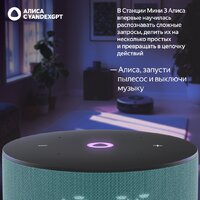 Умная колонка Яндекс Станция Мини 3 с часами (бирюзовый) - Изображение №9 — Chaika Market