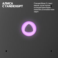 Умная колонка Яндекс Станция Мини 3 с часами (бирюзовый) - Изображение №7 — Chaika Market