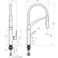 Смеситель Rubineta Ultima-50 (BK) UL50068 - Изображение №5 — Chaika Market