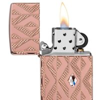 Зажигалка Zippo Armor Geometric Diamond Pattern Design 49702 - Изображение №2 — Chaika Market