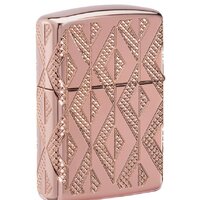 Зажигалка Zippo Armor Geometric Diamond Pattern Design 49702 - Изображение №5 — Chaika Market