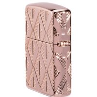 Зажигалка Zippo Armor Geometric Diamond Pattern Design 49702 - Изображение №7 — Chaika Market