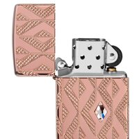 Зажигалка Zippo Armor Geometric Diamond Pattern Design 49702 - Изображение №3 — Chaika Market