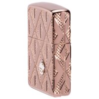 Зажигалка Zippo Armor Geometric Diamond Pattern Design 49702 - Изображение №6 — Chaika Market