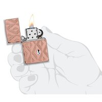 Зажигалка Zippo Armor Geometric Diamond Pattern Design 49702 - Изображение №4 — Chaika Market