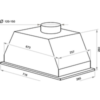 Кухонная вытяжка MAUNFELD Urania 74 (нержавеющая сталь) - Изображение №2 — Chaika Market