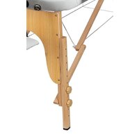 Массажный стол Atlas Sport складной 2-с деревянный 70 см (белый) - Изображение №4 — Chaika Market