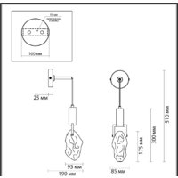 Бра Odeon Light Lia 4372/5WL - Изображение №5 — Chaika Market