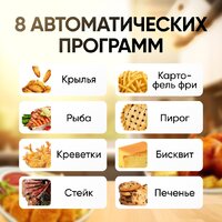 Аэрогриль (аэрофритюрница) Roome AF-ZE7223-A (черный) - Изображение №3 — Chaika Market