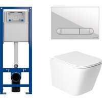 Унитаз подвесной Saniteco KW-9004WS + 64109 + S-IN-MZ-VECTOR - Изображение №2 — Chaika Market