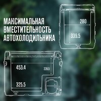 Компрессорный автохолодильник Alpicool NL50 (12/24, без адаптера 220В) - Изображение №7 — Chaika Market