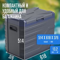 Компрессорный автохолодильник Alpicool NL50 (12/24, без адаптера 220В) - Изображение №6 — Chaika Market