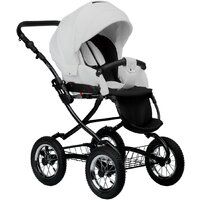 Универсальная коляска Indigo Barbara ECO Classic (2 в 1, be 05/белая кожа) - Изображение №3 — Chaika Market