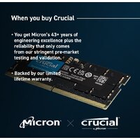 Оперативная память Crucial 32ГБ DDR5 SODIMM 5600 МГц CT32G56C46S5 - Изображение №3 — Chaika Market