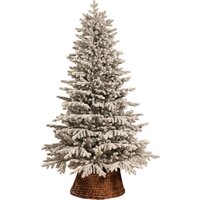 Ель Ёлушка Уральская заснеженная ЕУРАЛЗ 18 (1.8м, подставка пластик) — Chaika Market