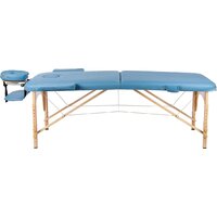 Массажный стол Atlas Sport складной 2-с деревянный 70 см (светло-голубой) - Изображение №2 — Chaika Market