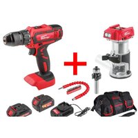  Wortex BD18251DLi0029A5 (шуруповерт, фрезер, 2 АКБ, сумка) — Chaika Market