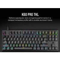 Клавиатура Corsair K60 Pro TKL (черный, Corsair OPX, нет кириллицы) - Изображение №14 — Chaika Market