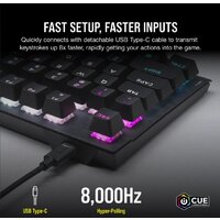 Клавиатура Corsair K60 Pro TKL (черный, Corsair OPX, нет кириллицы) - Изображение №11 — Chaika Market