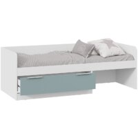 Кровать-тахта Трия Марли комбинированная Тип 1 80x200 (белый/серо-голубой) - Изображение №2 — Chaika Market