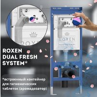 Унитаз подвесной Roxen Antares Bidet в комплекте с инсталляцией StounFix Dual Fresh 6 в 1 966135 (кнопка: серый бетон) - Изображение №6 — Chaika Market