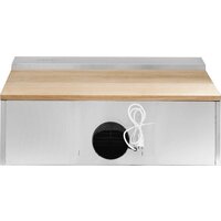 Кухонная вытяжка Elikor Фарм 90H-650-E3D (нержавеющая сталь/дуб неокрашенный) - Изображение №5 — Chaika Market