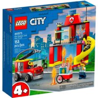 Конструктор LEGO City 60375 Пожарная часть и пожарная машина — Chaika Market