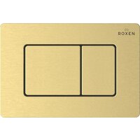 Унитаз приставной Roxen Antares в комплекте с инсталляцией Roxen Attach 5 в 1 968415 (кнопка: брашированное золото) - Изображение №3 — Chaika Market