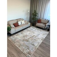 Ковер для жилой комнаты Radjab Carpet Бьянка прямоугольник D056A 7613RK-b 2x2.9 (cream shirink/vizon fdy) - Изображение №4 — Chaika Market