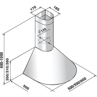 Кухонная вытяжка Elikor Эпсилон 60П-430-П3Л (черный/серебро) (841080) - Изображение №2 — Chaika Market