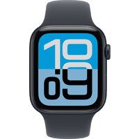 Умные часы Apple Watch SE 3 44 мм (алюминиевый корпус, полуночный/полуночный, спортивный силиконовый ремешок M/L) - Изображение №2 — Chaika Market