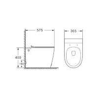 Унитаз приставной Roxen Vario 620260-01 с импульсным смывом - Изображение №5 — Chaika Market