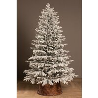 Ель Ёлушка Уральская заснеженная ЕУРАЛЗ 15 (1.5м, подставка пластик) - Изображение №2 — Chaika Market