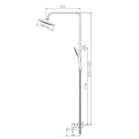 Душевая система  Haiba HB24805-7 (черный) - Изображение №2 — Chaika Market