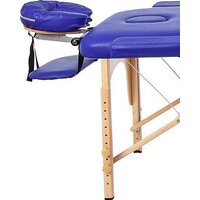 Массажный стол Atlas Sport складной 2-с деревянный 70 см (синий) - Изображение №4 — Chaika Market
