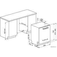 Отдельностоящая посудомоечная машина Smeg STFABRD3 - Изображение №4 — Chaika Market