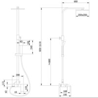 Душевая система  Abber Wasserfall AF8616L (хром) - Изображение №3 — Chaika Market