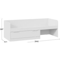 Кровать-тахта Трия Марли комбинированная Тип 1 80x200 (белый) - Изображение №6 — Chaika Market