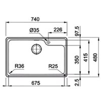 Кухонная мойка Franke Bell BCX 610-74 TL 101.0689.946 - Изображение №2 — Chaika Market
