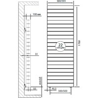 Дизайн-радиатор Royal Thermo PianoForte Tower 500 new/Bianco Traffico - 22 секций - Изображение №3 — Chaika Market