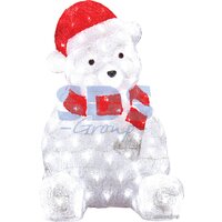 3D-фигура Neon-Night Медвежонок в красном колпаке 56 см [513-240] — Chaika Market
