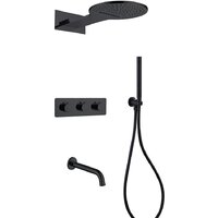 Душевая система  Abber Wasser Kreis AF8150B (черный матовый) - Изображение №1 — Chaika Market