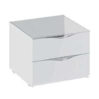 Тумба Трия Глосс ТД-319.03.01 (белый глянец-стекло) — Chaika Market