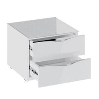 Тумба Трия Глосс ТД-319.03.01 (белый глянец-стекло) - Изображение №2 — Chaika Market