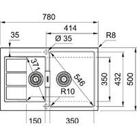 Кухонная мойка Franke Sirius 2.0 S2D 651-78 Tectonite 143.0628.385 (белый) - Изображение №2 — Chaika Market